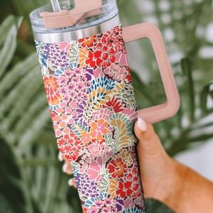 Floral Stainless Tumbler